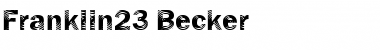 Franklin23 Becker Regular Font