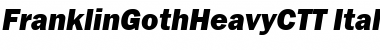 FranklinGothHeavyCTT Font