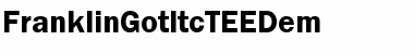 FranklinGotItcTEEDem Regular Font