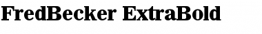 Download FredBecker-ExtraBold Font