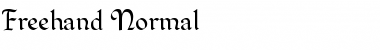 Freehand Normal Font
