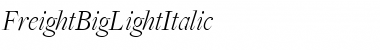 FreightBigLightItalic Regular Font
