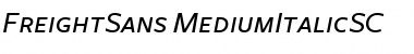 FreightSans MediumItalicSC