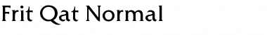 Frit-Qat Normal Font