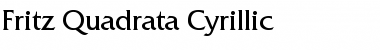 Fritz Quadrata Cyrillic Regular Font