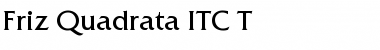Download Friz Quadrata ITC T Font