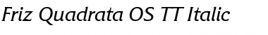 Friz Quadrata OS TT Font