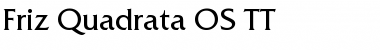 Friz Quadrata OS TT Font