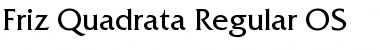 Friz Quadrata Regular Font