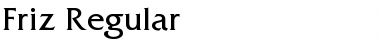 Friz Regular Font