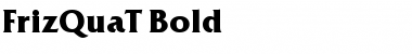 FrizQuaT Bold Font