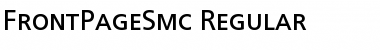 Download FrontPageSmc Font Download FrontPageSmc Font