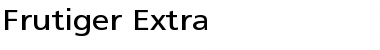 Download Frutiger Extra Font