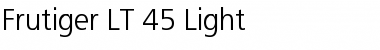 Frutiger LT 45 Light Regular