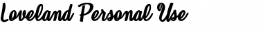 Loveland Personal Use Regular Font