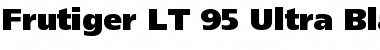 Download Frutiger LT 95 UltraBlack Font