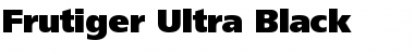 Frutiger Ultra Black Font