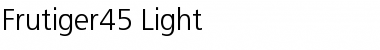 Frutiger45-Light Font