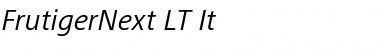 FrutigerNext LT Regular Italic Font