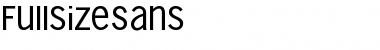 FullsizeSans Font