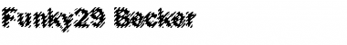 Funky29 Becker Regular Font