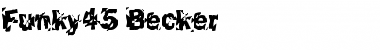 Funky45 Becker Font