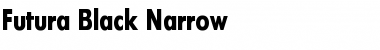Download Futura Black Narrow Font