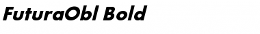 FuturaObl-Bold Regular Font