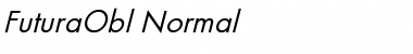 FuturaObl-Normal Regular Font