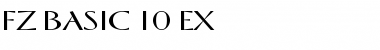 FZ BASIC 10 EX Font