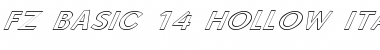 FZ BASIC 14 HOLLOW ITALIC Normal Font