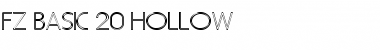 FZ BASIC 20 HOLLOW Font