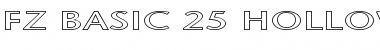 Download FZ BASIC 25 HOLLOW EX Font
