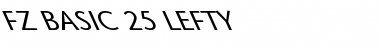 Download FZ BASIC 25 LEFTY Font