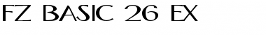 FZ BASIC 26 EX Normal Font