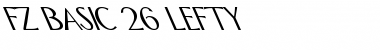 FZ BASIC 26 LEFTY Normal Font