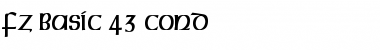 FZ BASIC 43 COND Font FZ BASIC 43 COND Font
