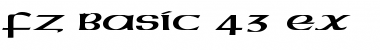 FZ BASIC 43 EX Font FZ BASIC 43 EX Font