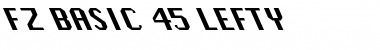 FZ BASIC 45 LEFTY Font