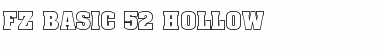 FZ BASIC 52 HOLLOW Font