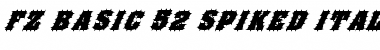 FZ BASIC 52 SPIKED ITALIC Font