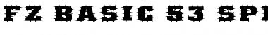 FZ BASIC 53 SPIKED EX Normal Font