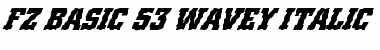 FZ BASIC 53 WAVEY ITALIC Font