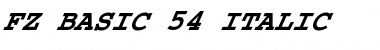 FZ BASIC 54 ITALIC Bold Font
