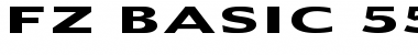 FZ BASIC 55 EX Font