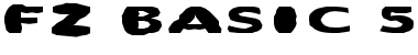 FZ BASIC 55 MANGLED EX Font