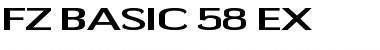FZ BASIC 58 EX Font
