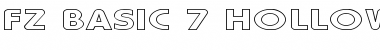 Download FZ BASIC 7 HOLLOW EX Font Download FZ BASIC 7 HOLLOW EX Font