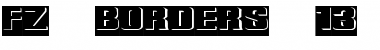 Download FZ BORDERS 13 EX Font Download FZ BORDERS 13 EX Font