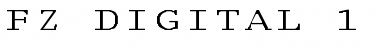 Download FZ DIGITAL 1 EX Font Download FZ DIGITAL 1 EX Font